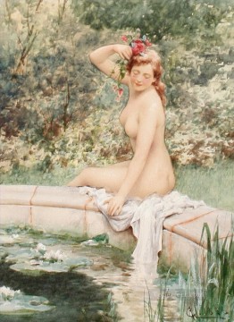 Desnudo Painting - Soñar despierto Alfred Glendening JR mujer impresionismo desnuda